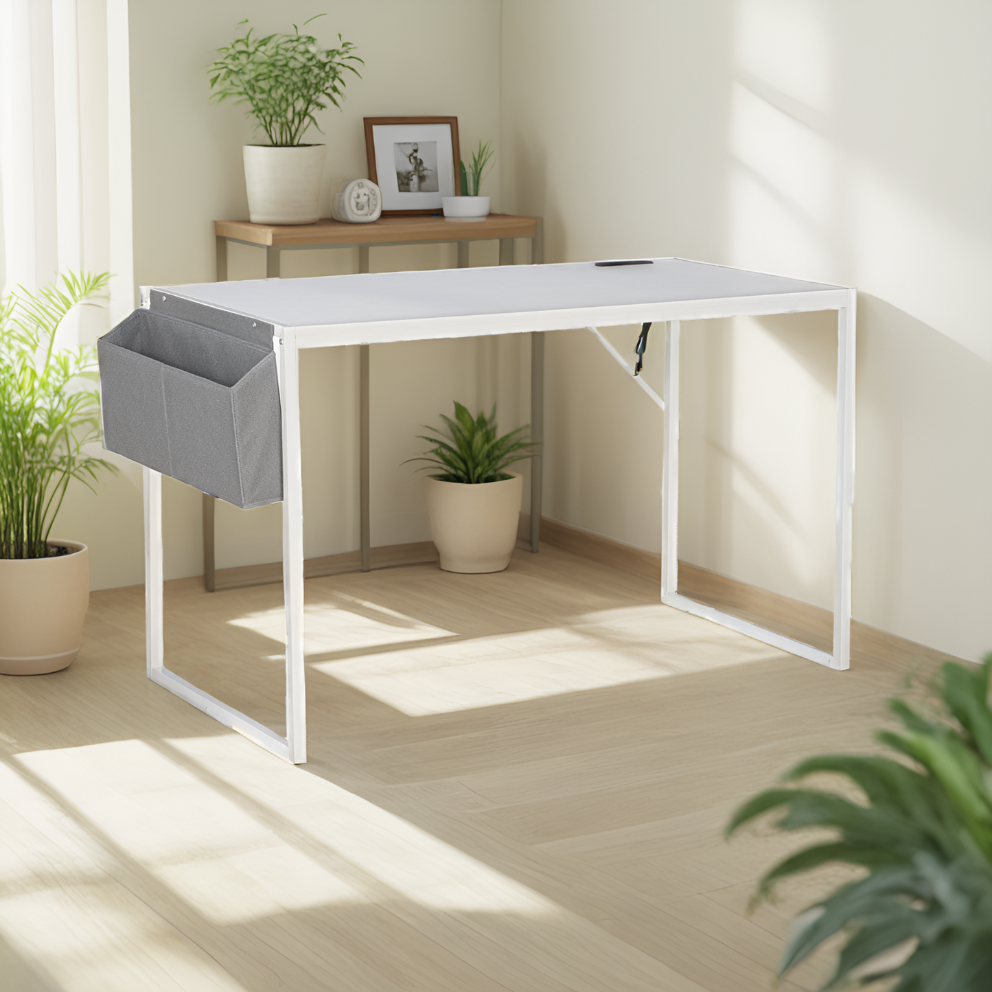 JJS Small Computer Desk Simple Style Writing Desk for Small Spaces Home Office