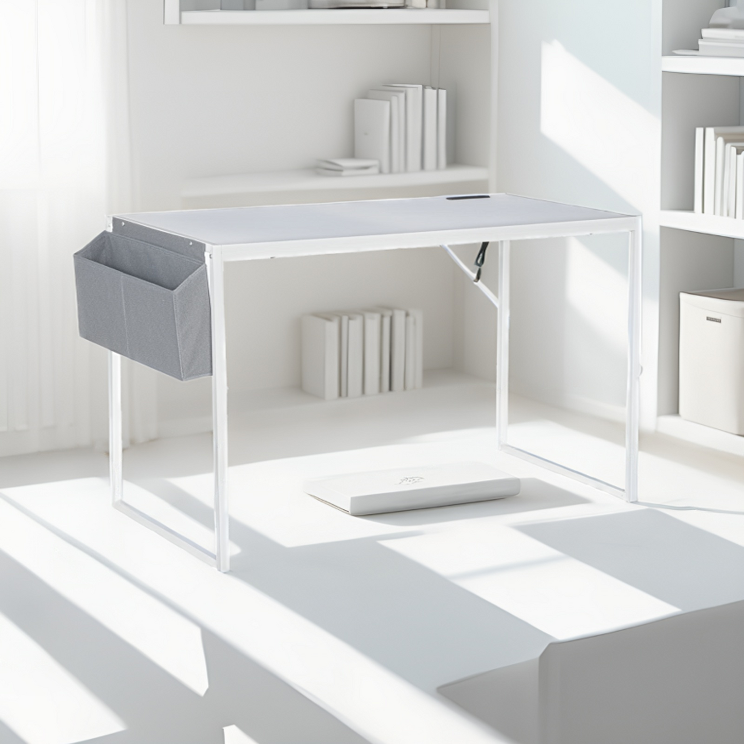 JJS Small Computer Desk Simple Style Writing Desk for Small Spaces Home Office
