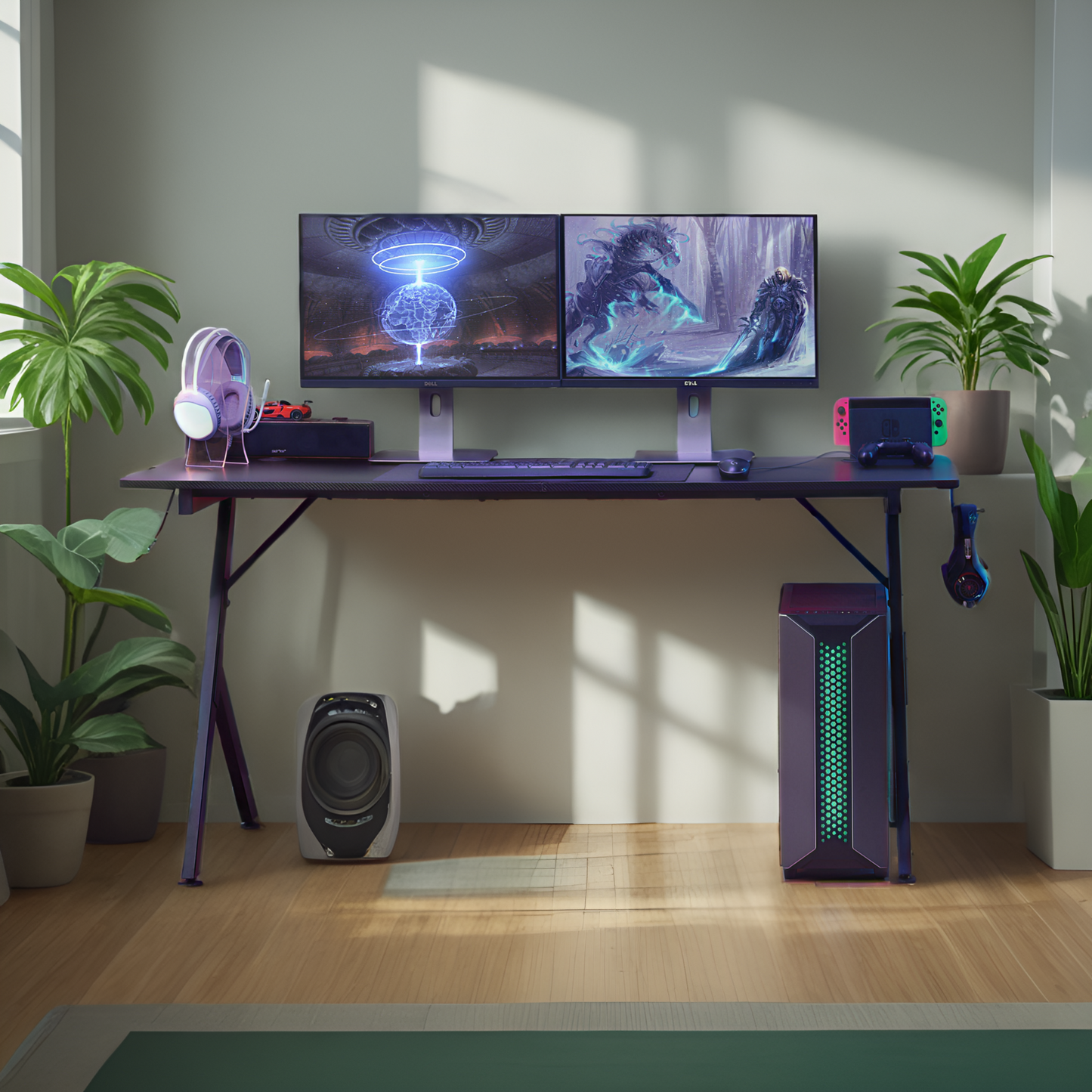 JJS Game Table 63",Carbon Fiber Surface Computer Table