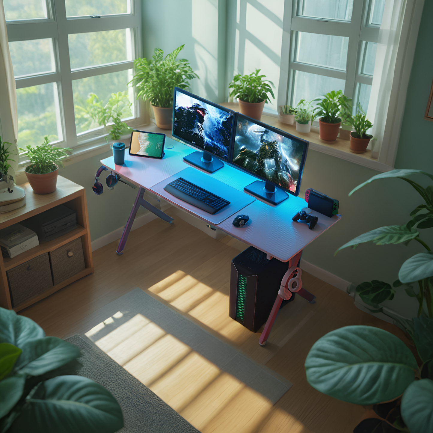 JJS Game Table 63",Carbon Fiber Surface Computer Table