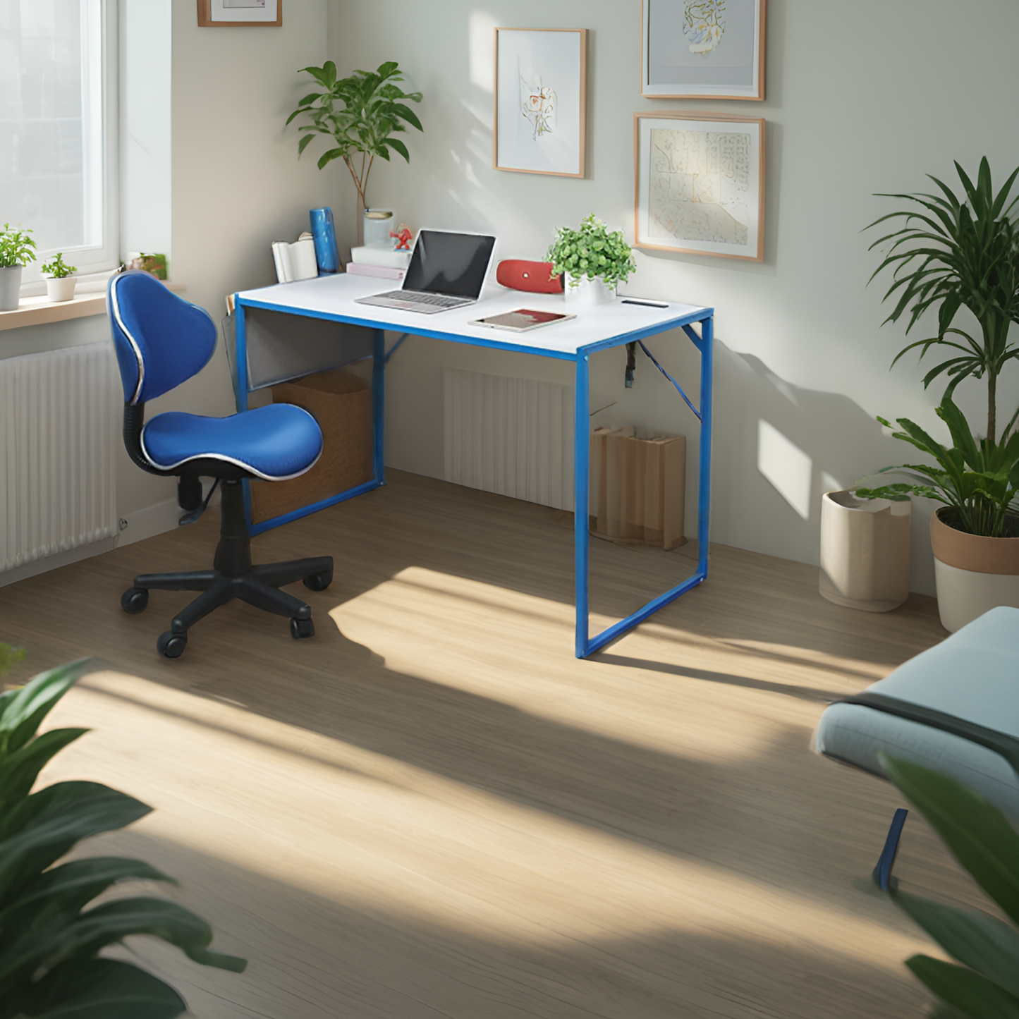 JJS Small Computer Desk Simple Style Writing Desk for Small Spaces Home Office