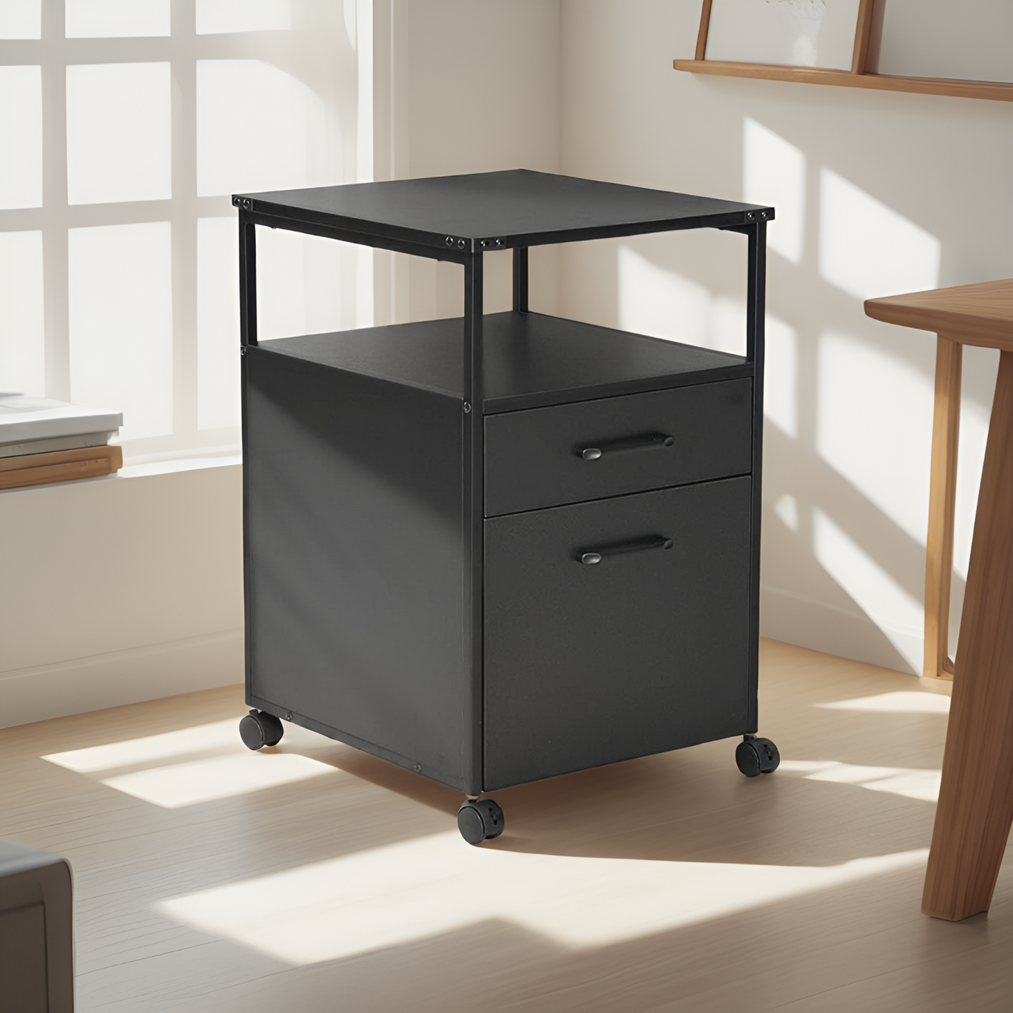 JJS Wood File Cabinet