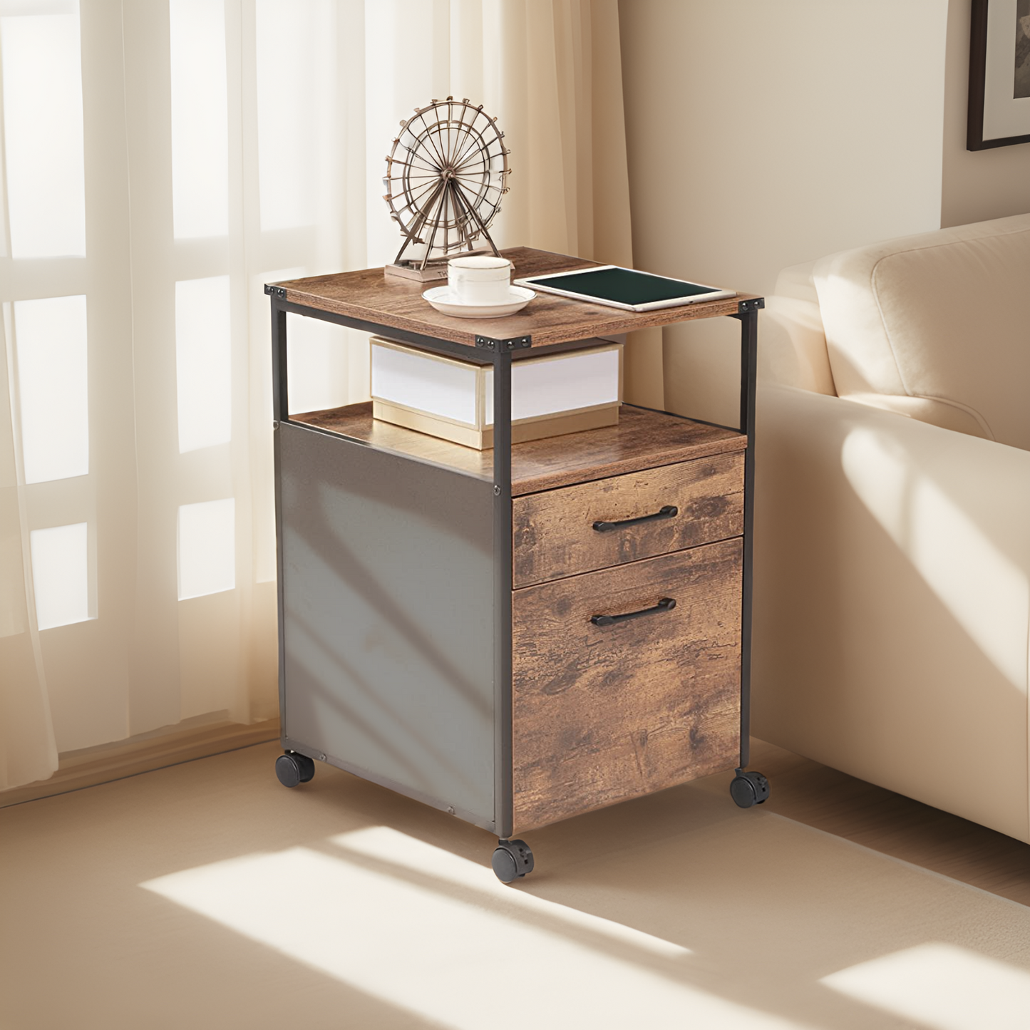 JJS Wood File Cabinet