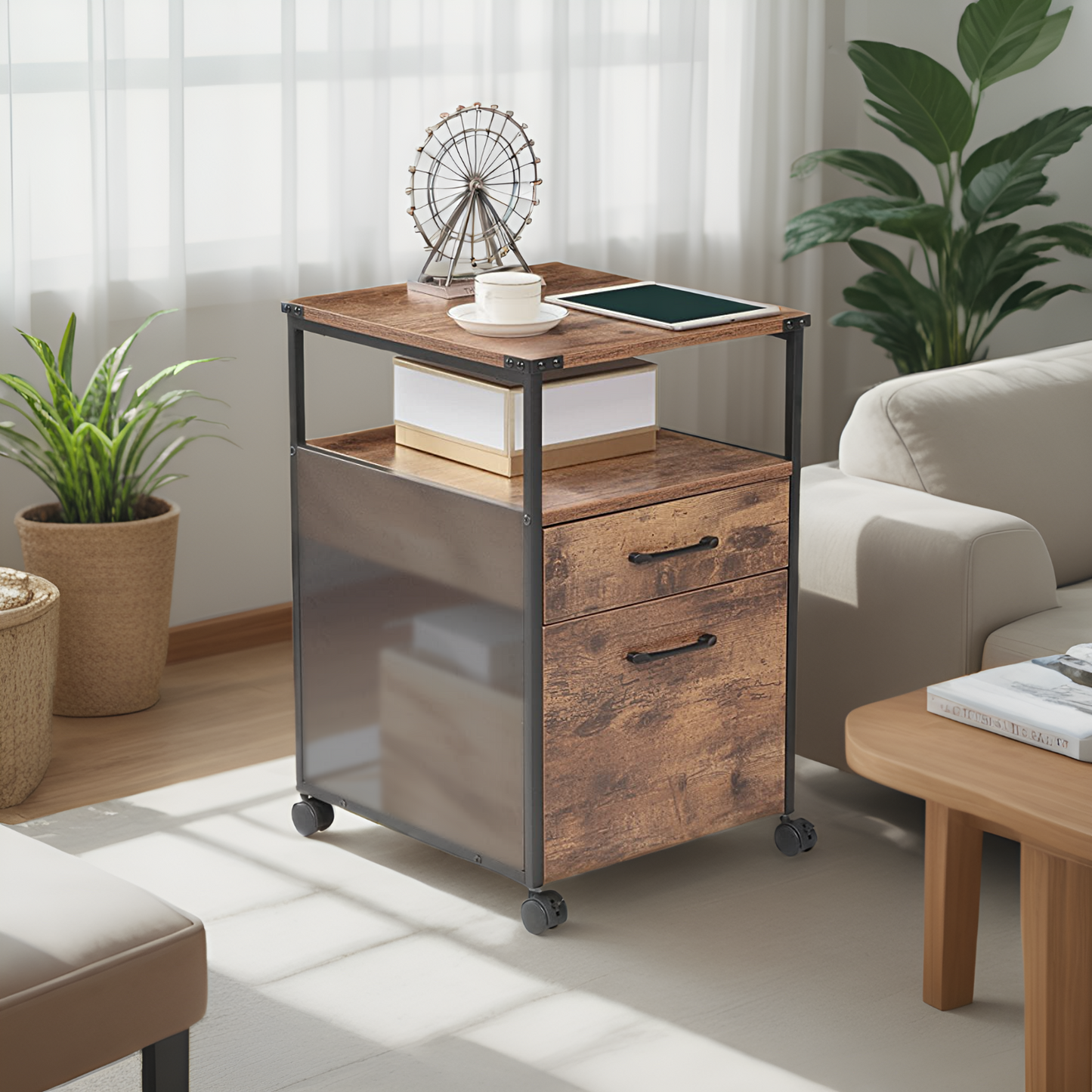 JJS Wood File Cabinet
