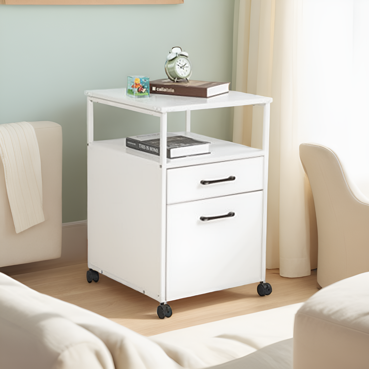 JJS Wood File Cabinet