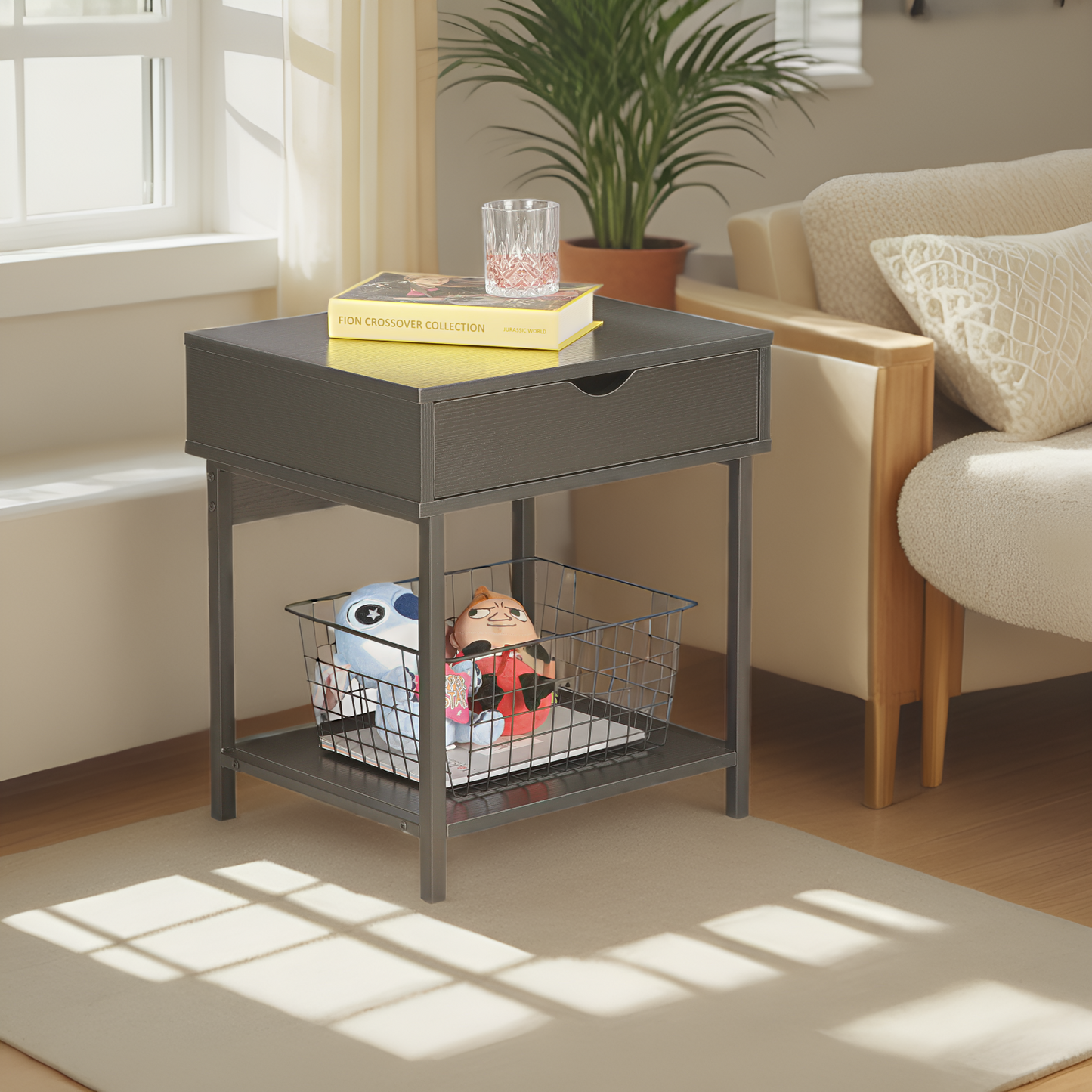 JJS Side End Table, Easy Assembly