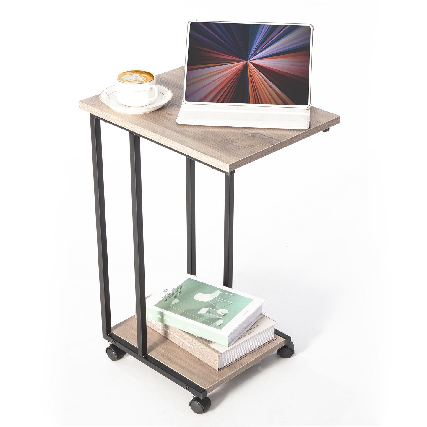 JJS Side End C Table for Sofa, Small Spaces