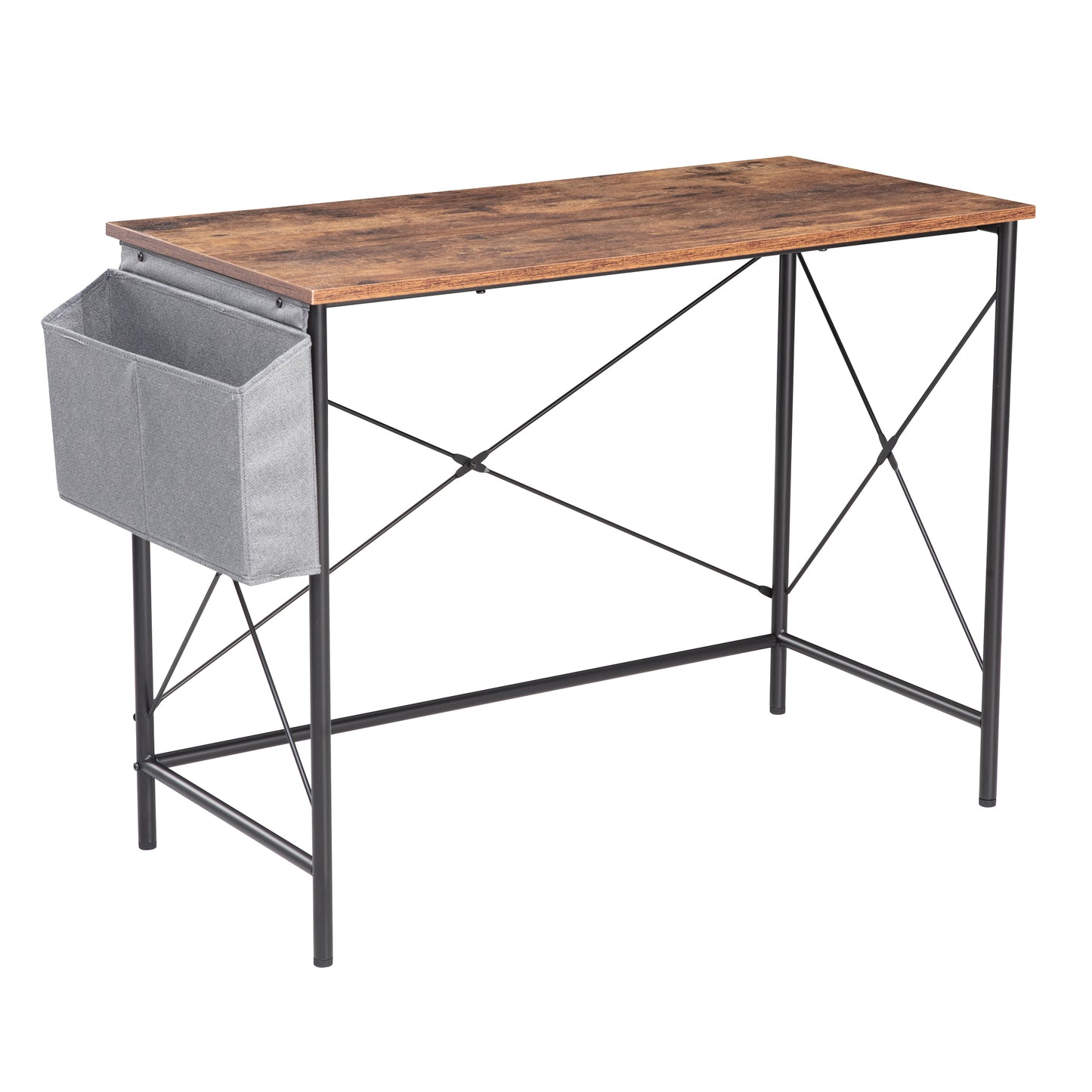 JJS Computer Desk, Modern Home Office Simple Minimal Writing Desk Laptop Table, Brown…