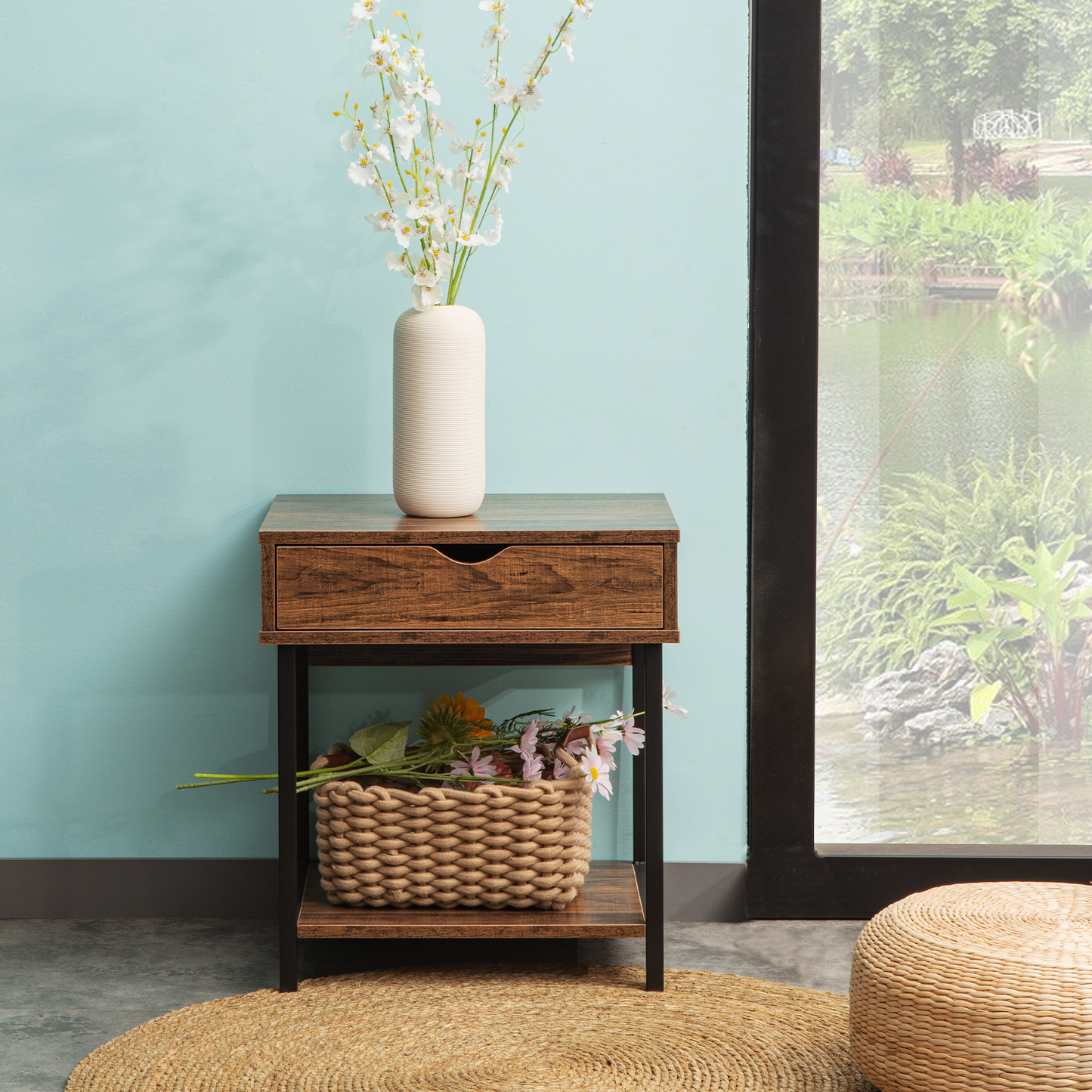 JJS Side End Table, Easy Assembly