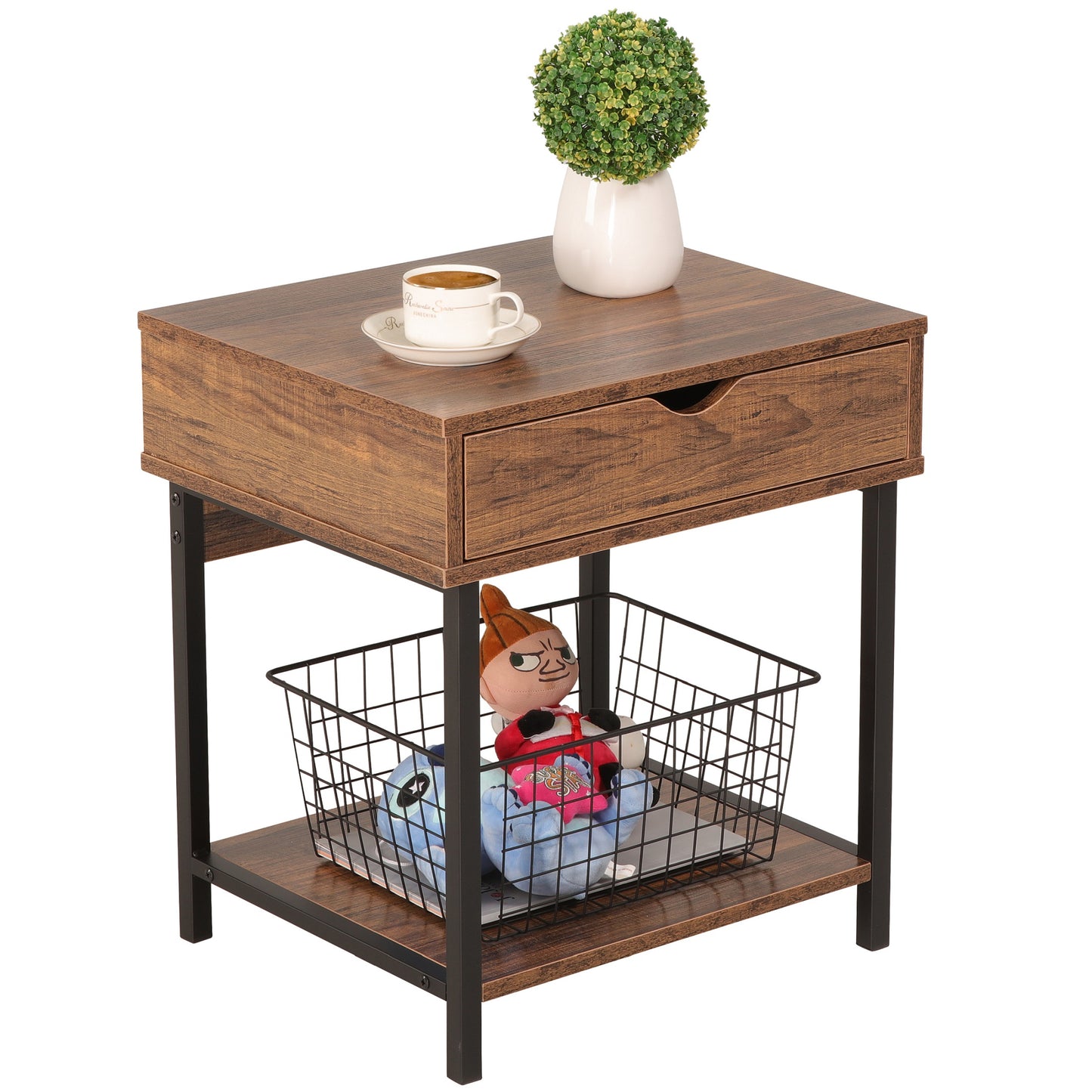 JJS Side End Table, Easy Assembly
