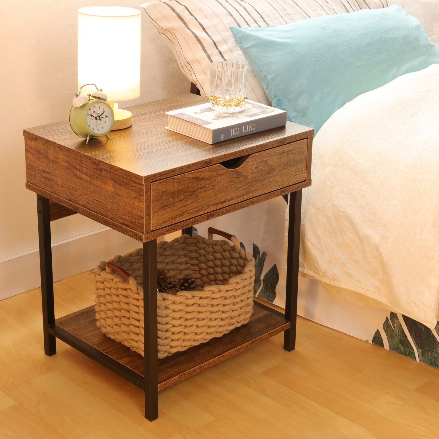 JJS Side End Table, Easy Assembly