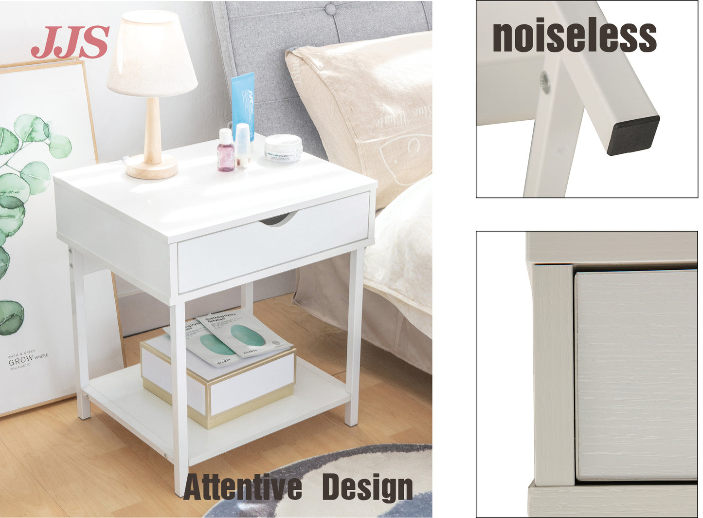 JJS Side End Table, Easy Assembly