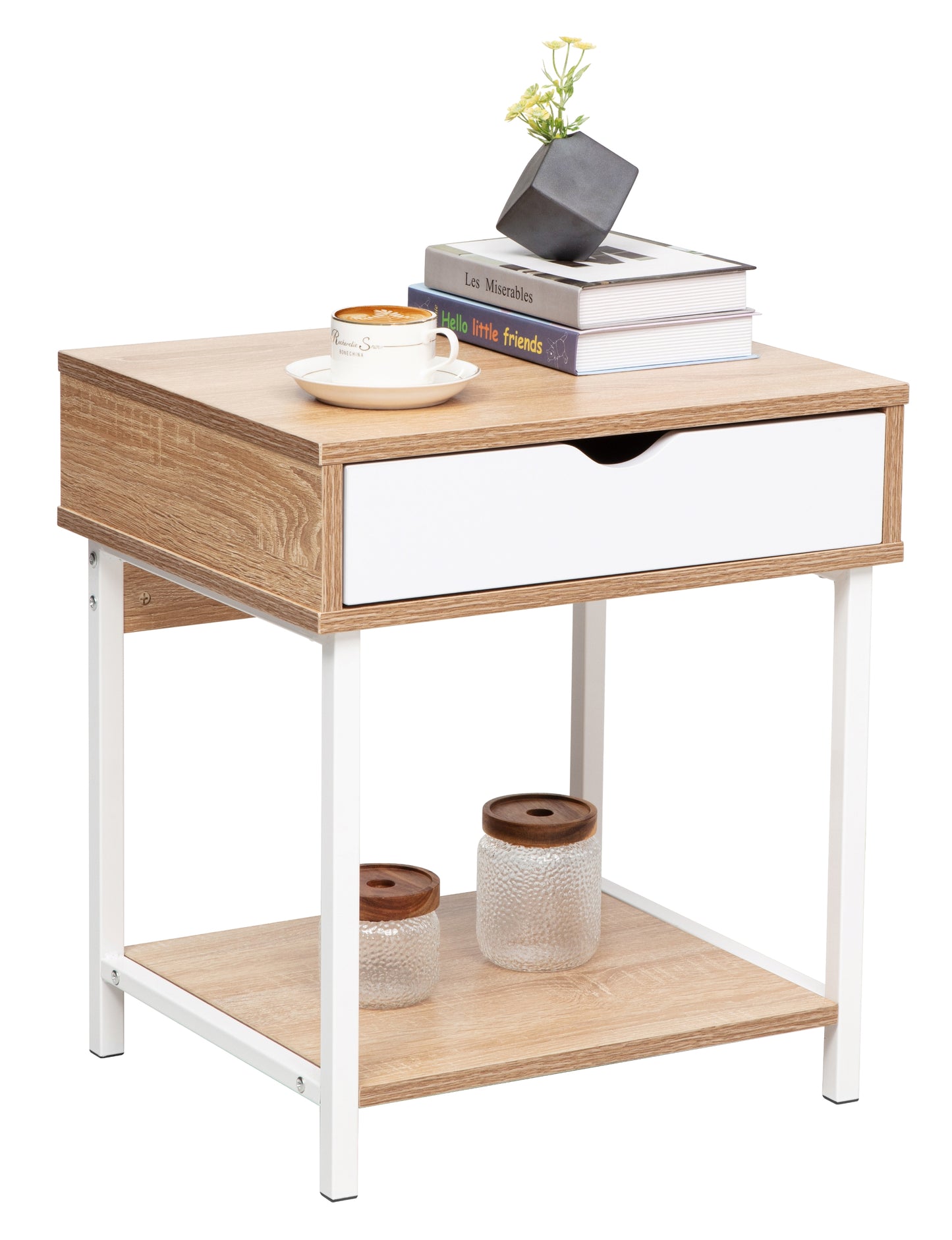 JJS Side End Table, Easy Assembly