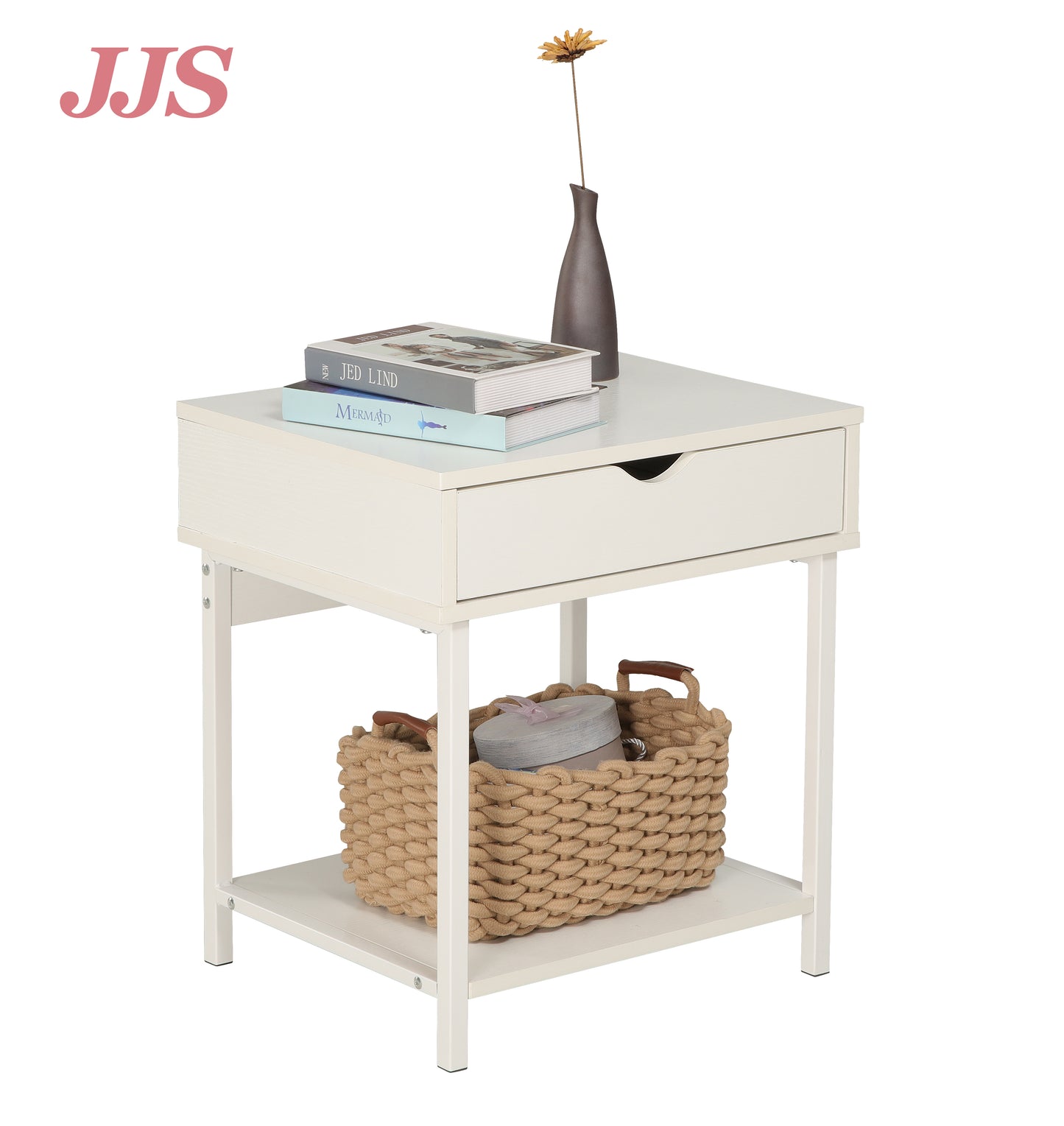 JJS Side End Table, Easy Assembly