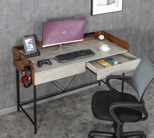 JJS 48" Home Office Computer Laptop Desk with Drawers