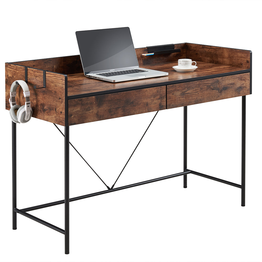 JJS 48" Home Office Computer Laptop Desk with Drawers