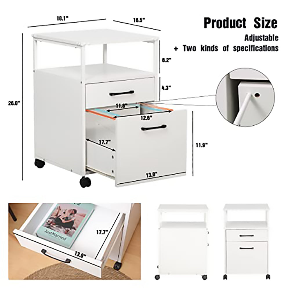 JJS Wood File Cabinet