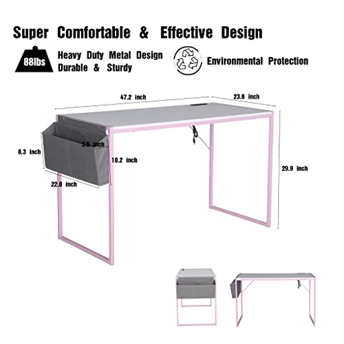 JJS Small Computer Desk Simple Style Writing Desk for Small Spaces Home Office