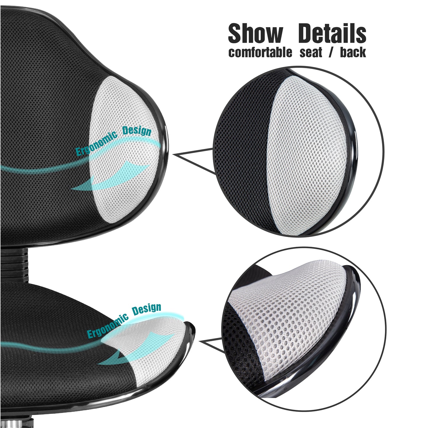 JJS Home Office Low Back Computer Executive Chair