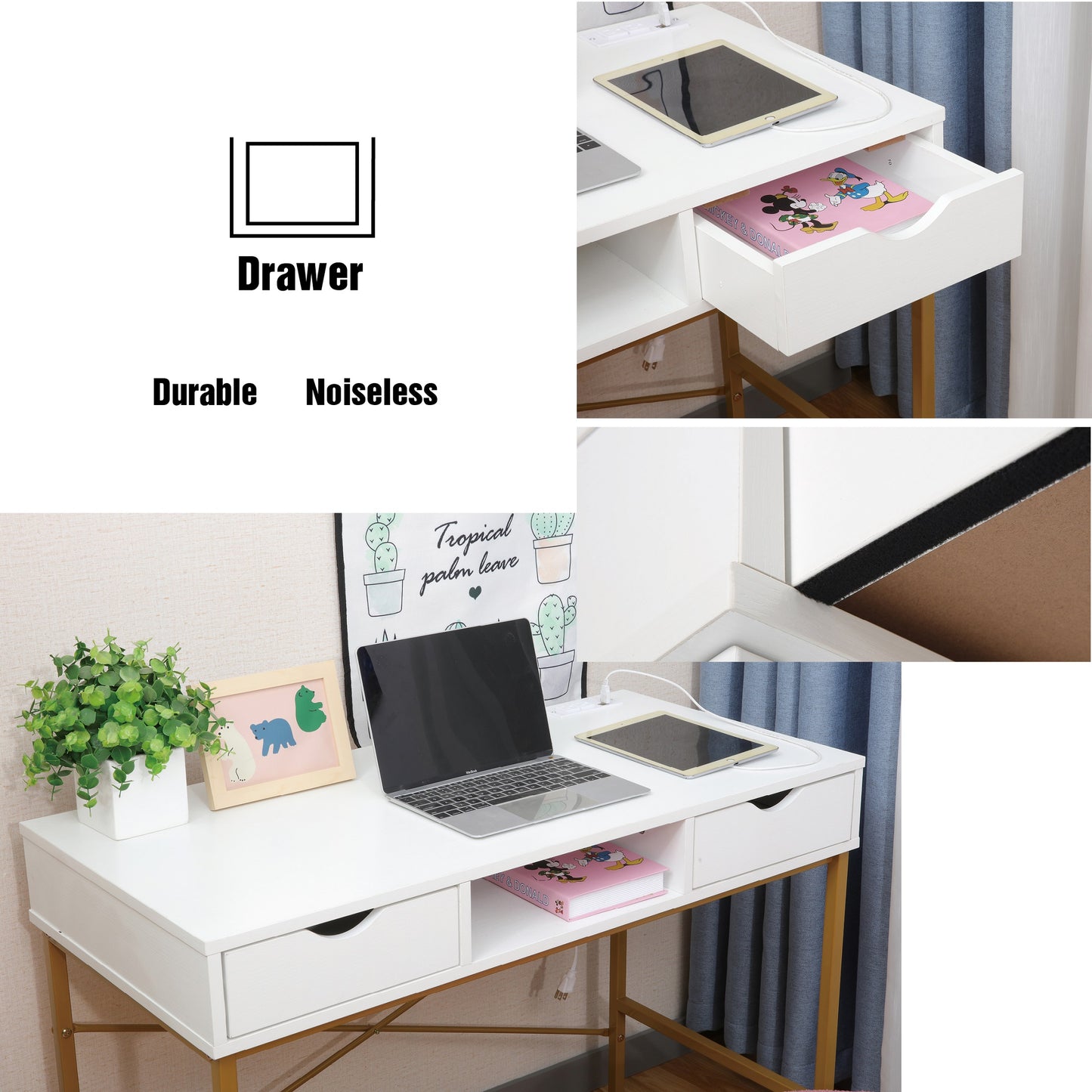 JJS Writing Desk with Drawers