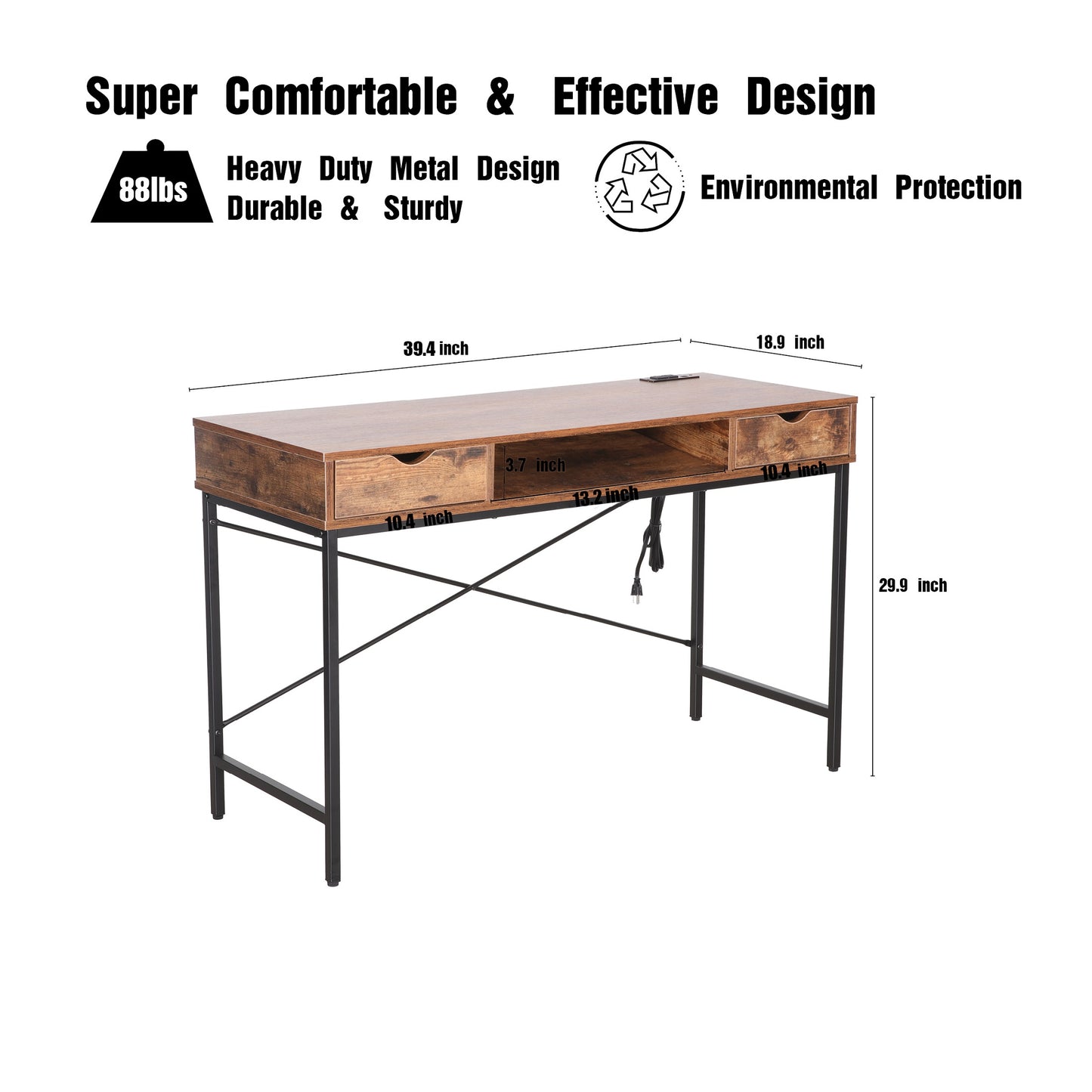 JJS Writing Desk with Drawers