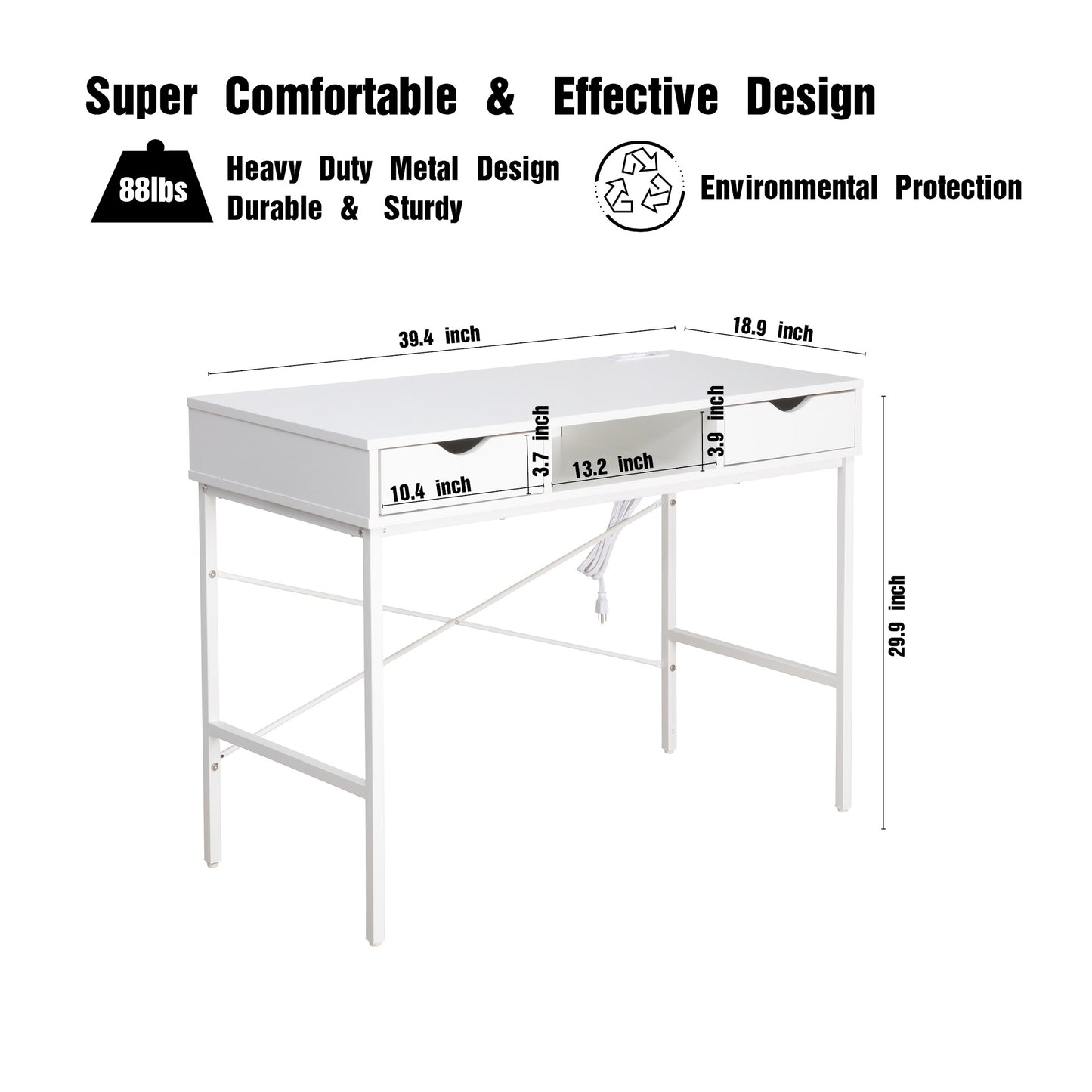 JJS Writing Desk with Drawers