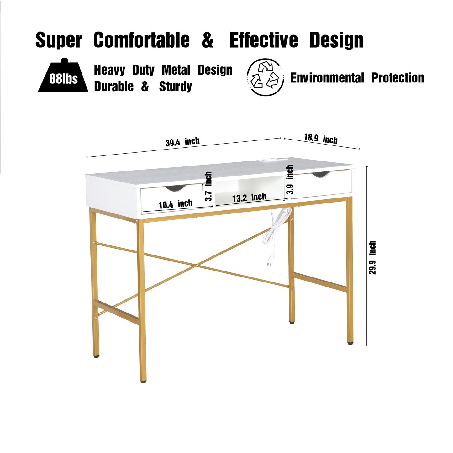 JJS Writing Desk with Drawers