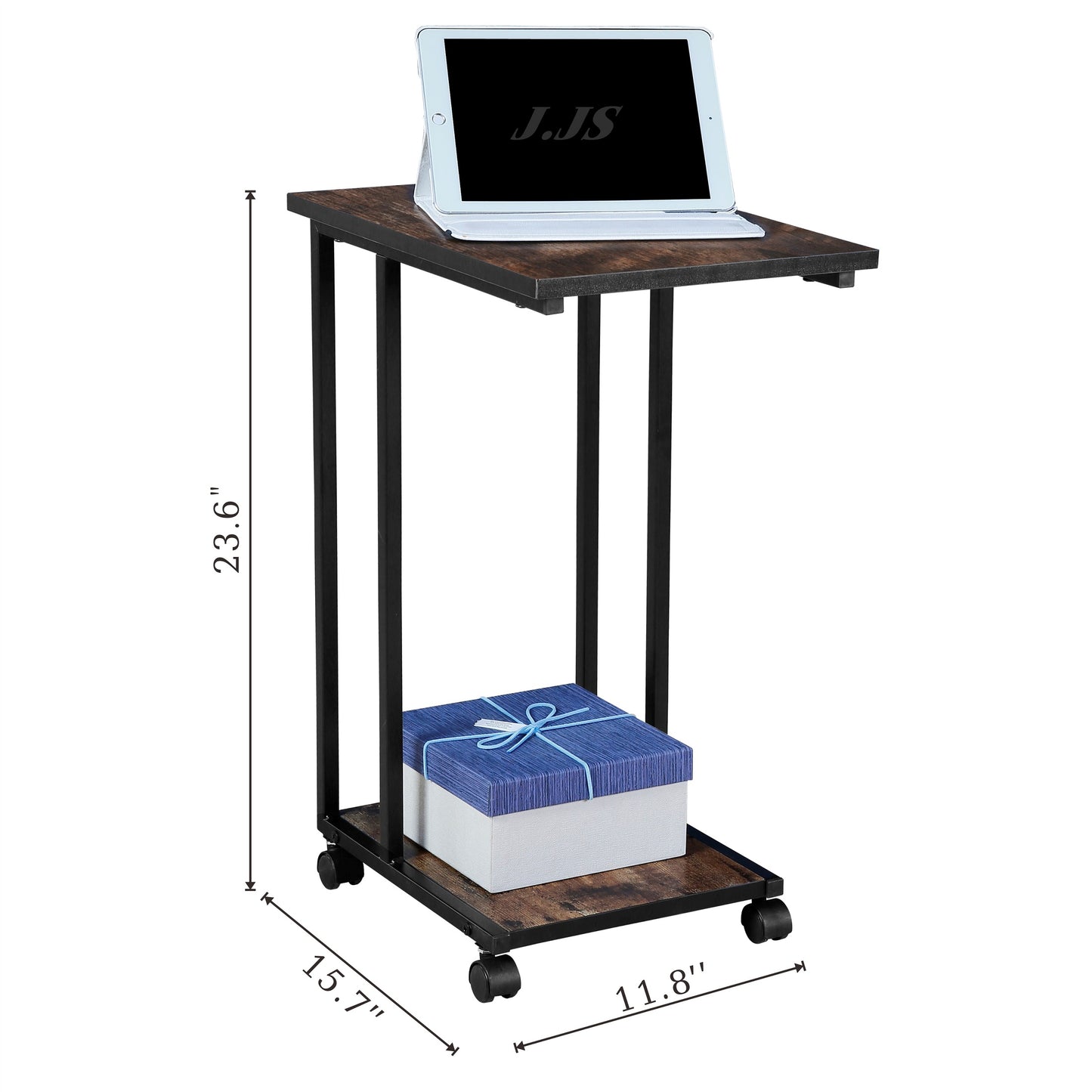 JJS Side End C Table for Sofa, Small Spaces