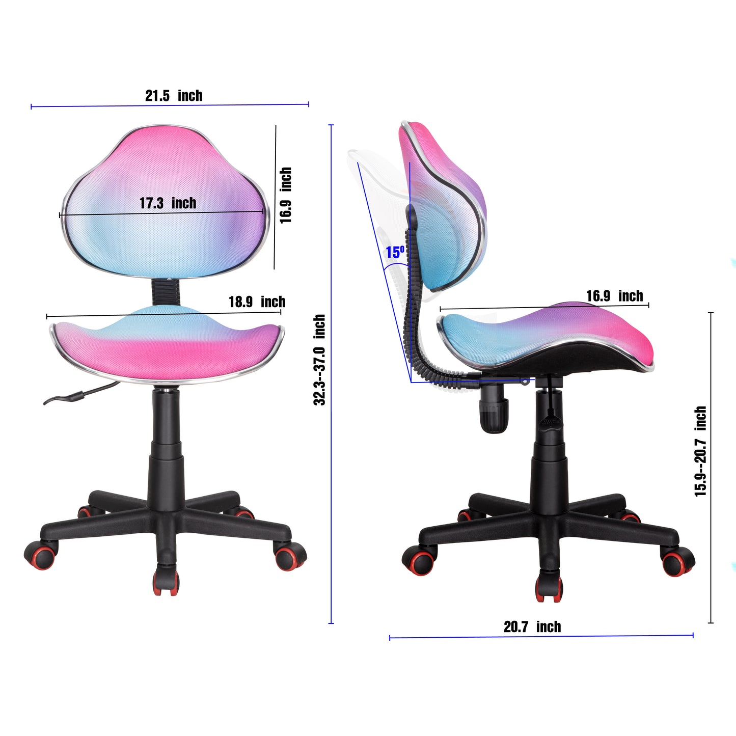 JJS Home Office Low Back Computer Executive Chair