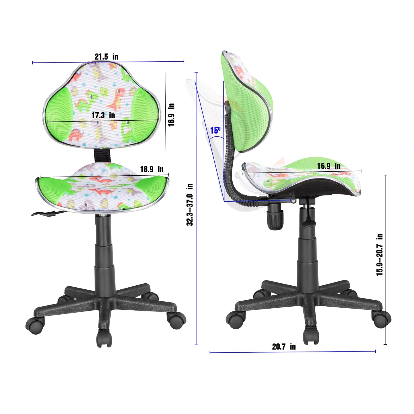 JJS Home Office Low Back Computer Executive Chair