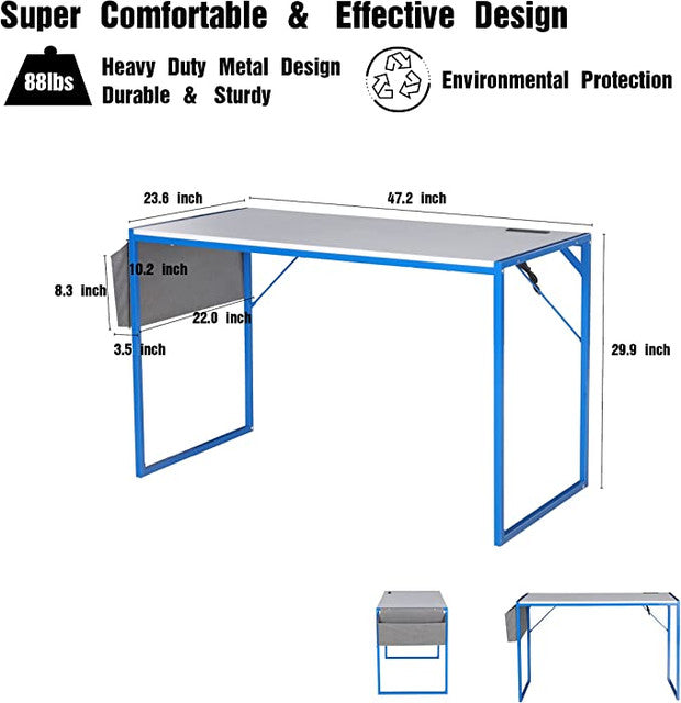 JJS Small Computer Desk Simple Style Writing Desk for Small Spaces Home Office