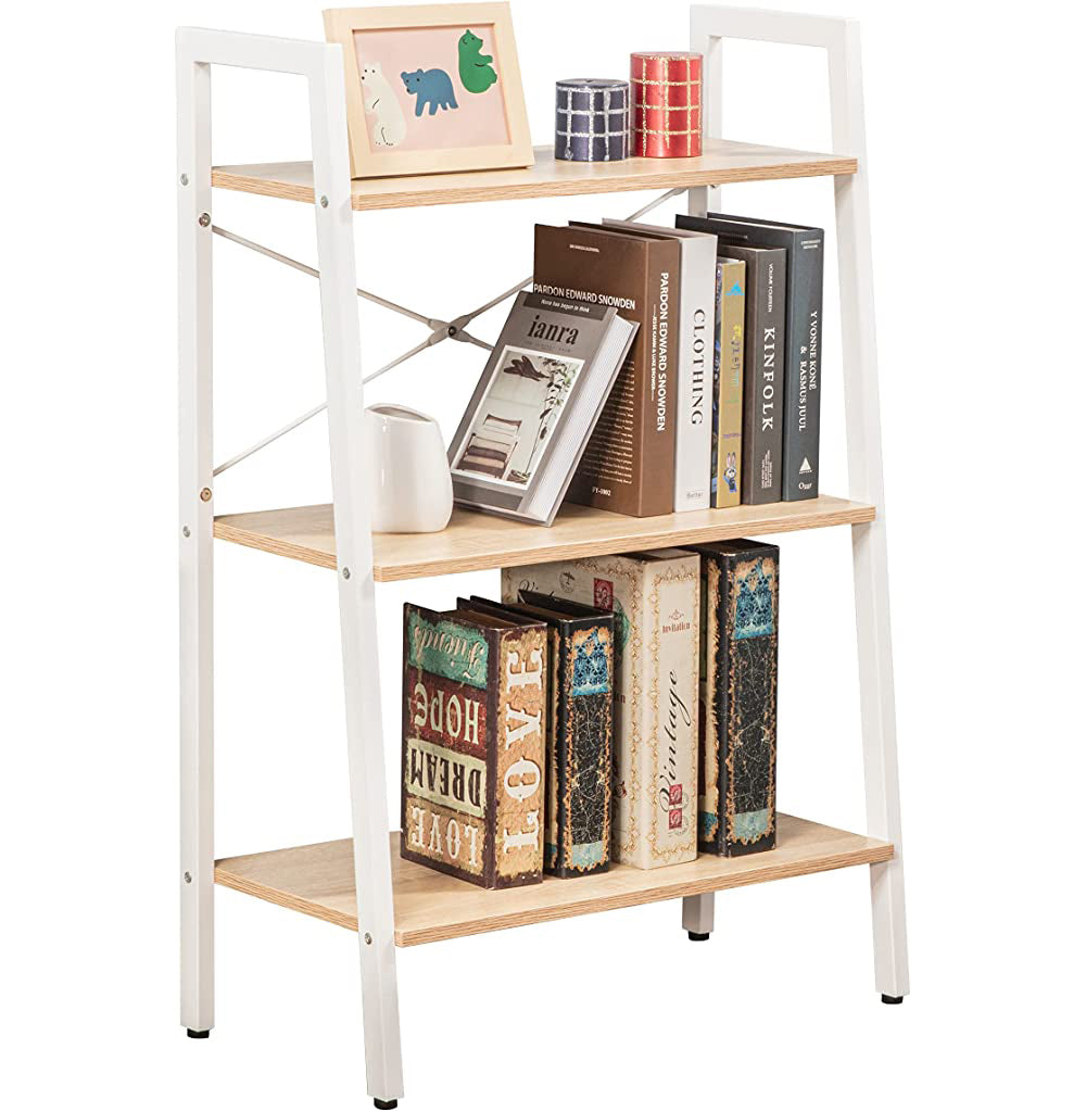 JJS Industrial 3-Tier Bookshelf
