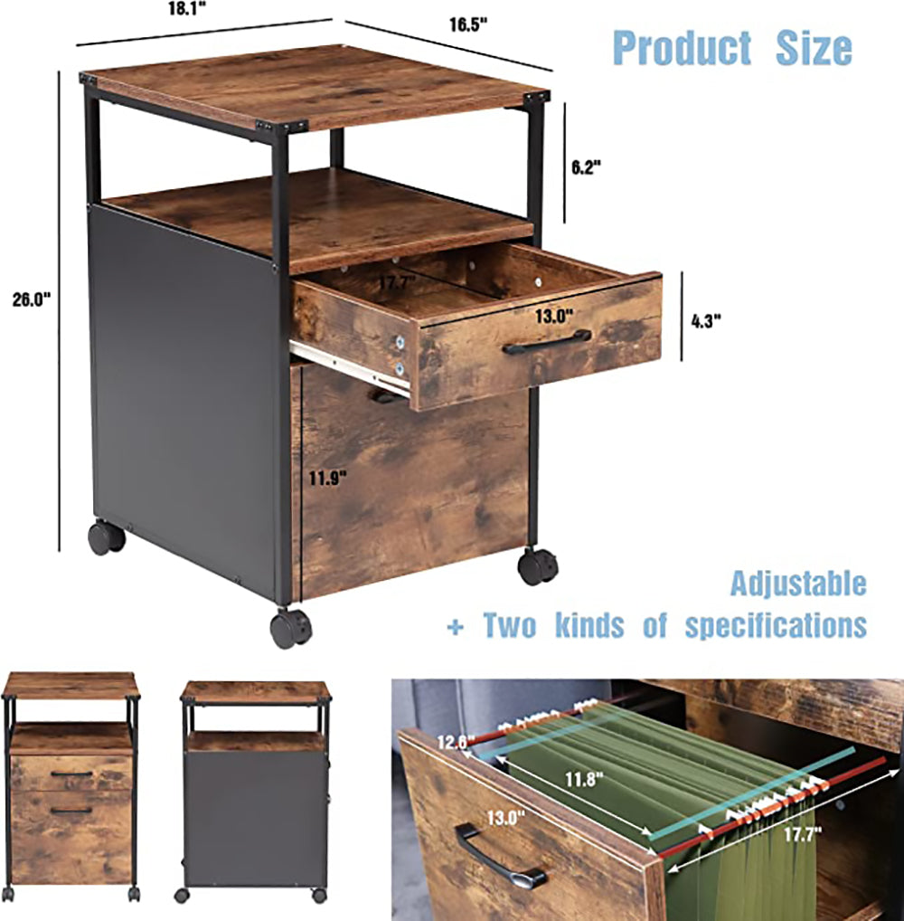 JJS Wood File Cabinet