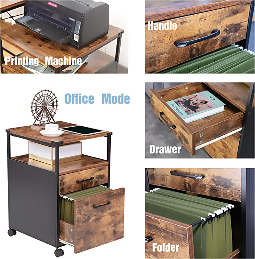 JJS Wood File Cabinet