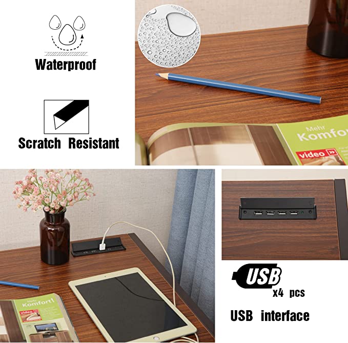 JJS Small Computer Desk Simple Style Writing Desk for Small Spaces Home Office