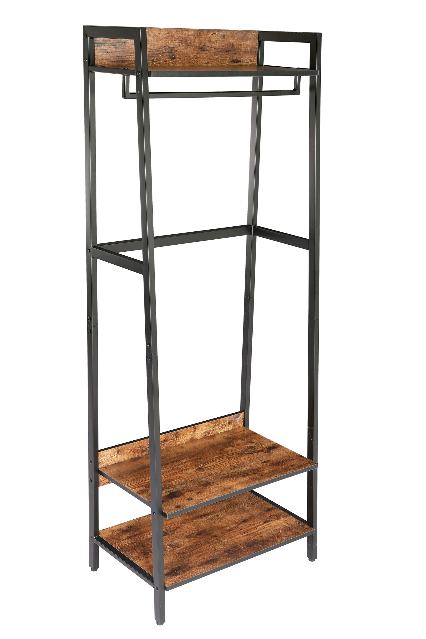JJ's Entryway Coat Rack, Rustic Brown