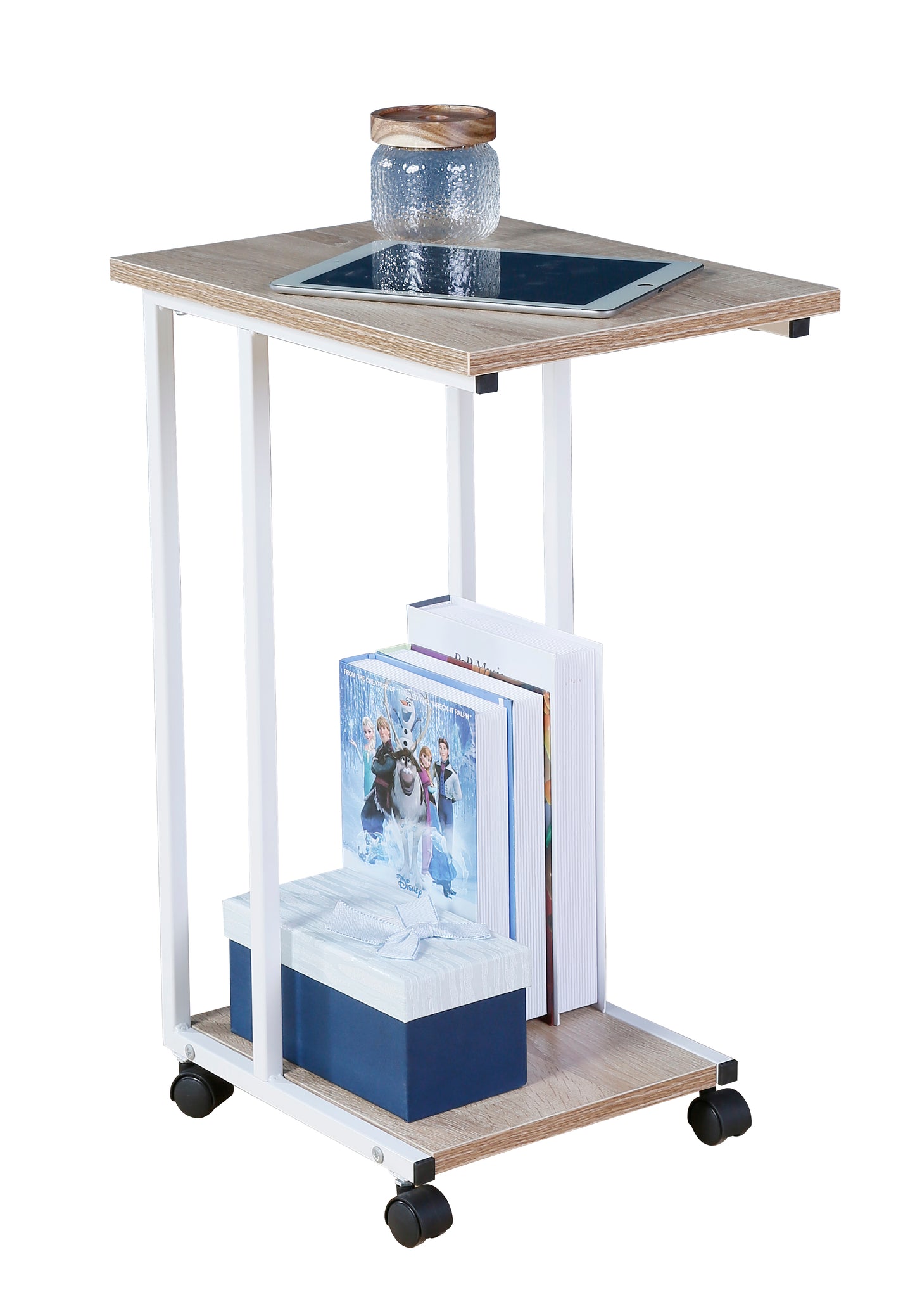 JJS Side End C Table for Sofa, Small Spaces