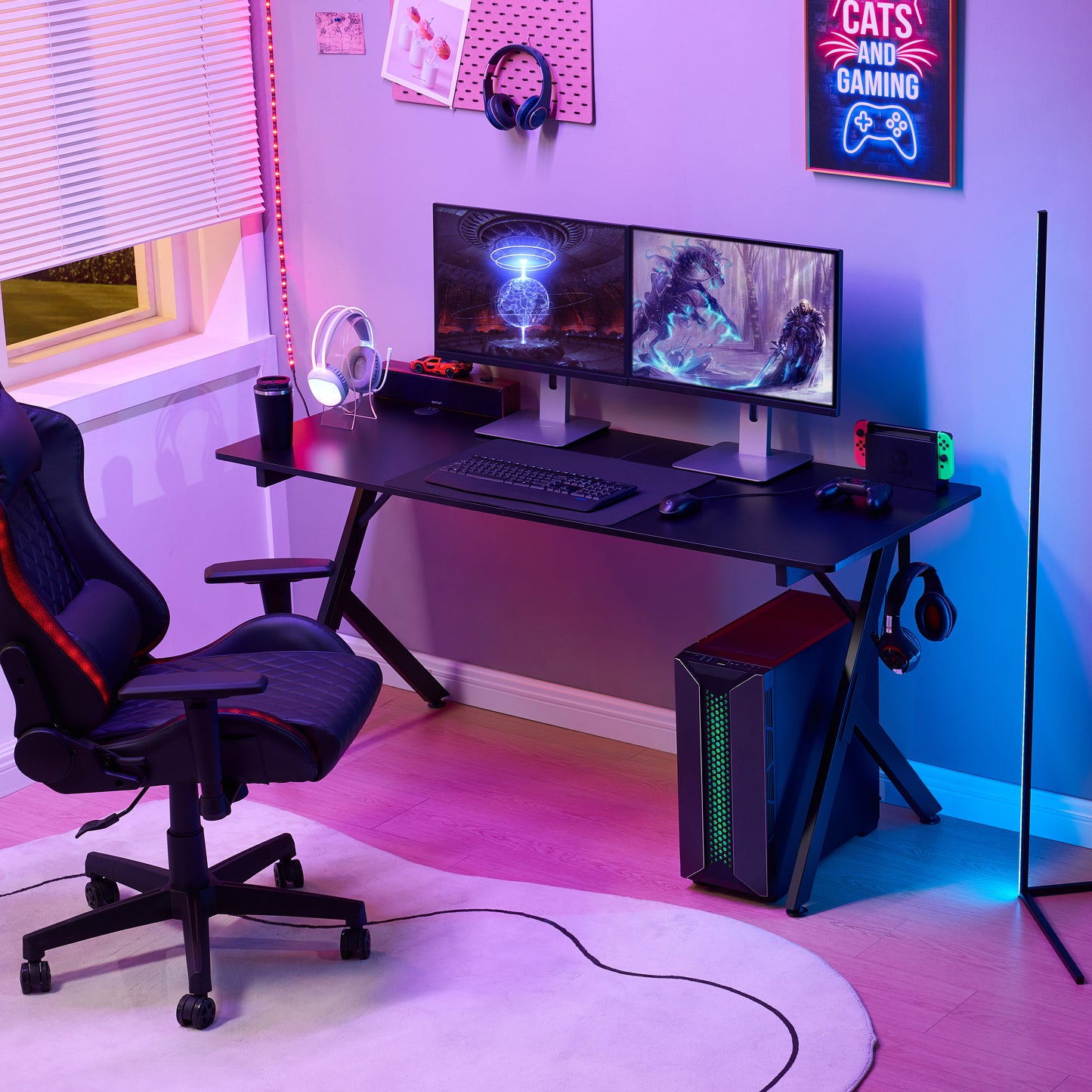 JJS Game Table 63",Carbon Fiber Surface Computer Table