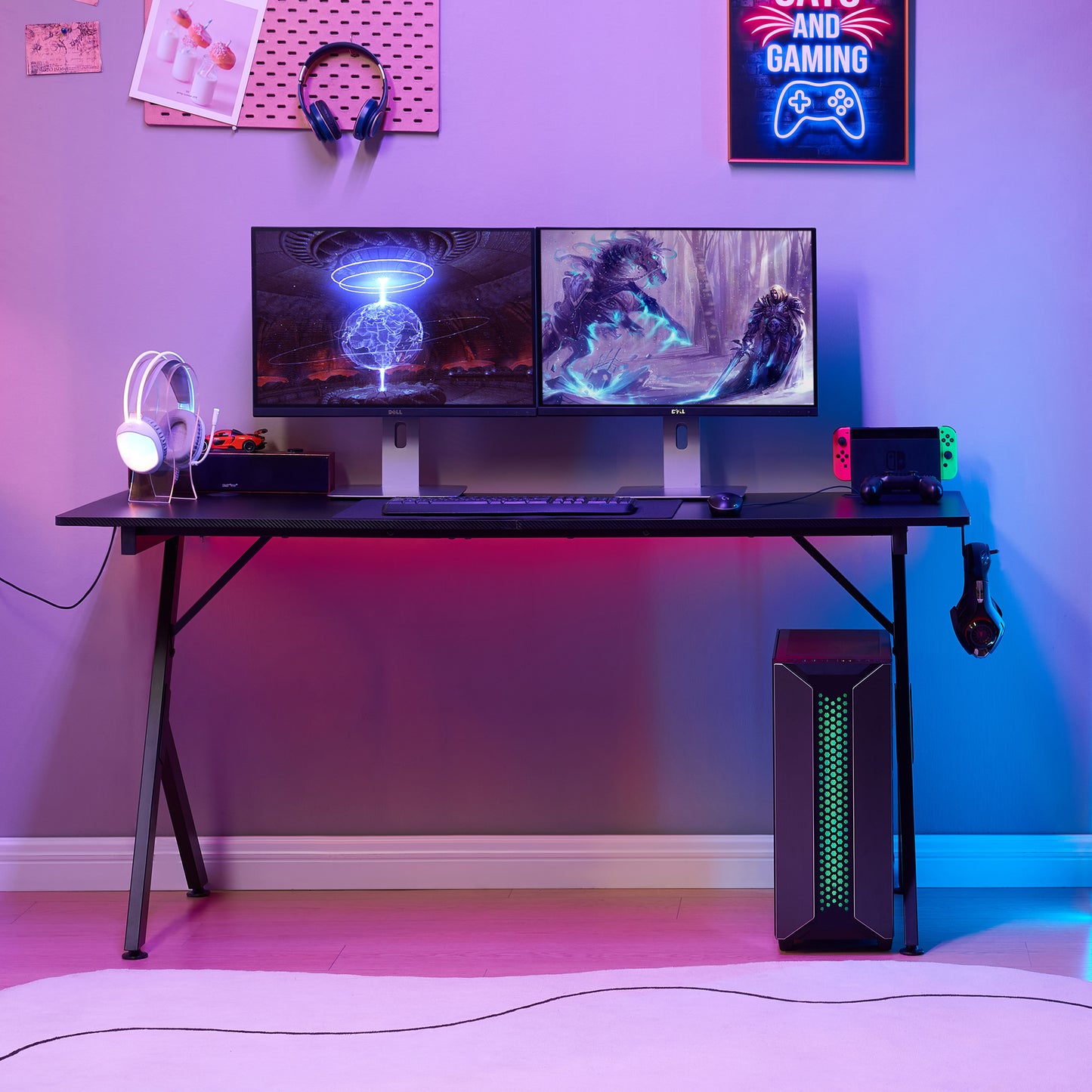 JJS Game Table 63",Carbon Fiber Surface Computer Table