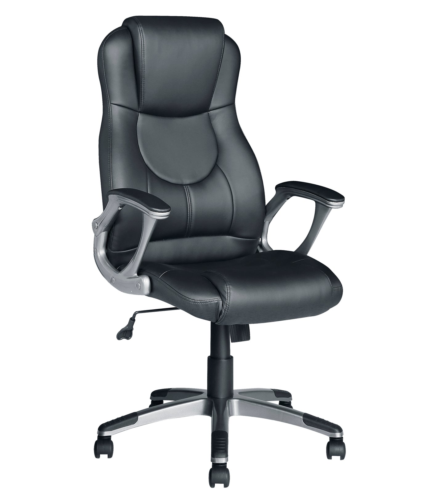 JJS High Back Swivel Executive Office Chair, Black