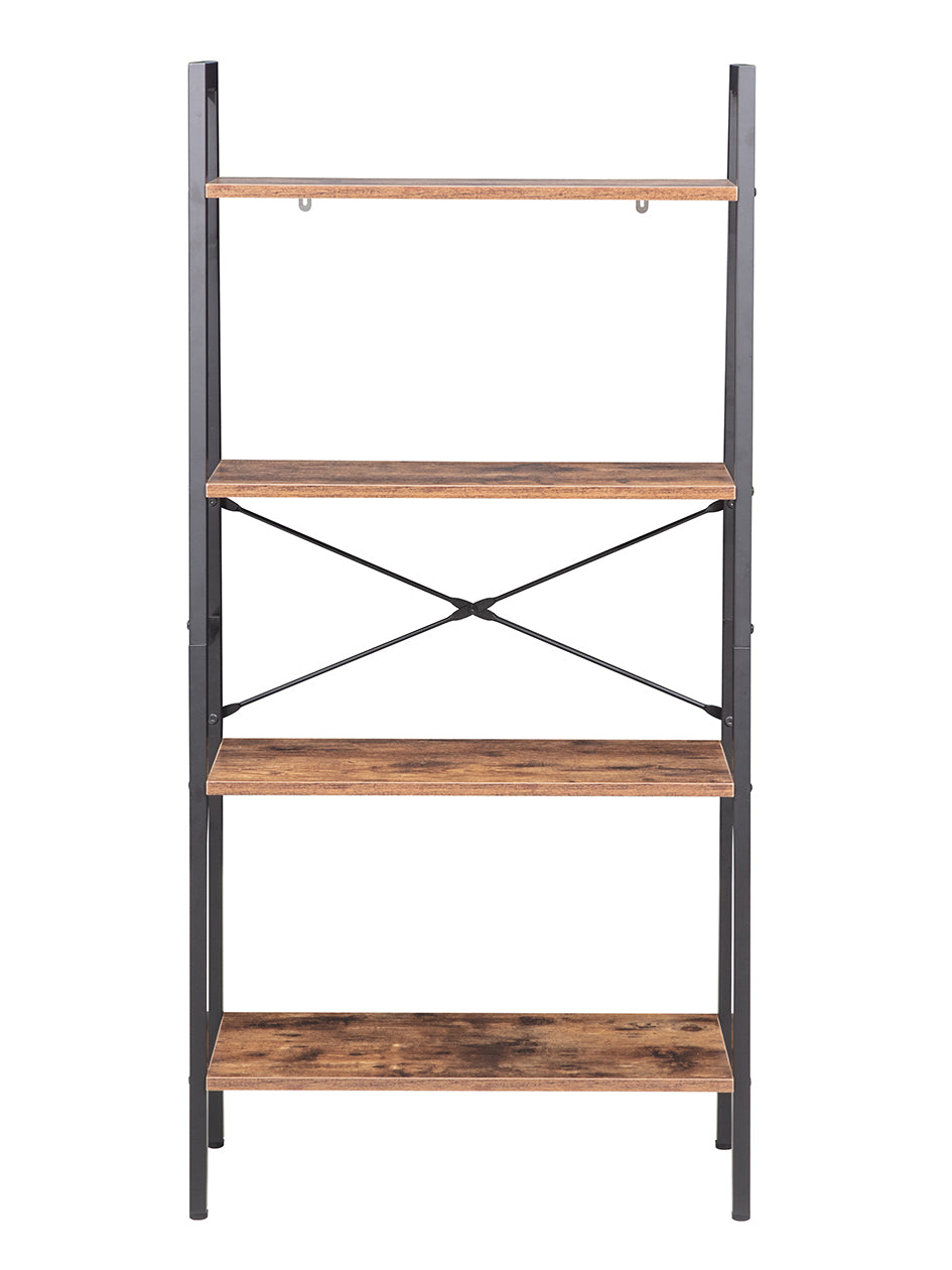 JJS Industrial 3-Tier Bookshelf