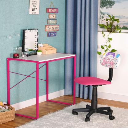 JJS Kids Rolling Drawing Desk Chair