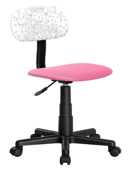 JJS Kids Rolling Drawing Desk Chair