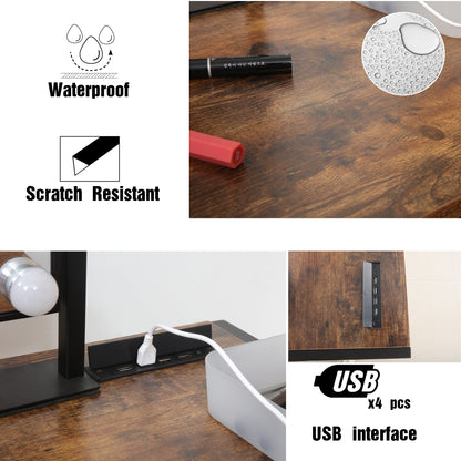 JJS Small Computer Desk Simple Style Writing Desk for Small Spaces Home Office