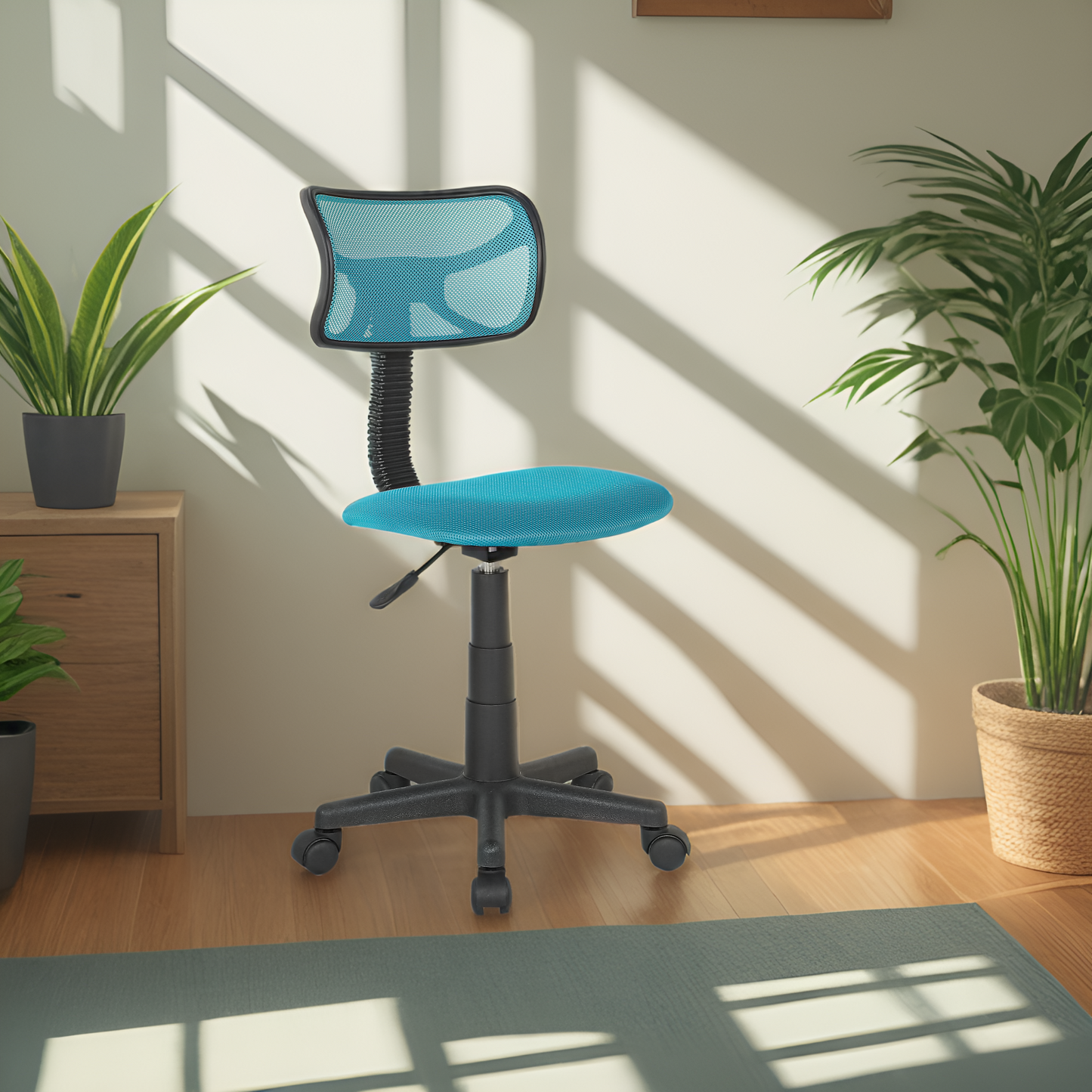 JJS Kids Mesh Rolling Desk Chair, Animal