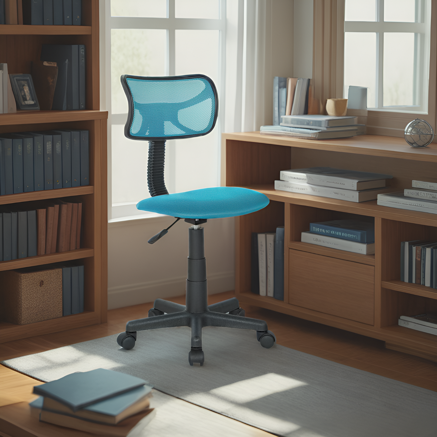 JJS Kids Mesh Rolling Desk Chair, Animal