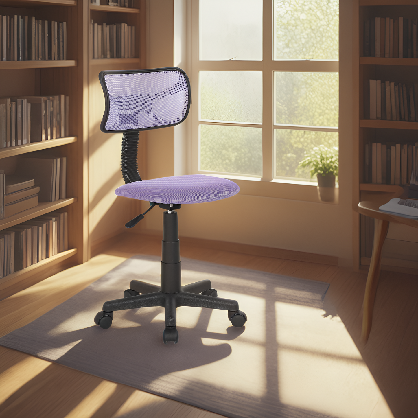 JJS Kids Mesh Rolling Desk Chair, Animal