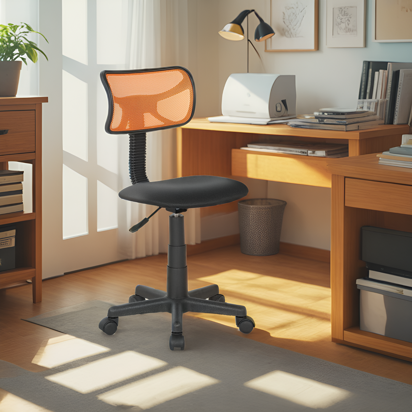 JJS Kids Mesh Rolling Desk Chair, Animal