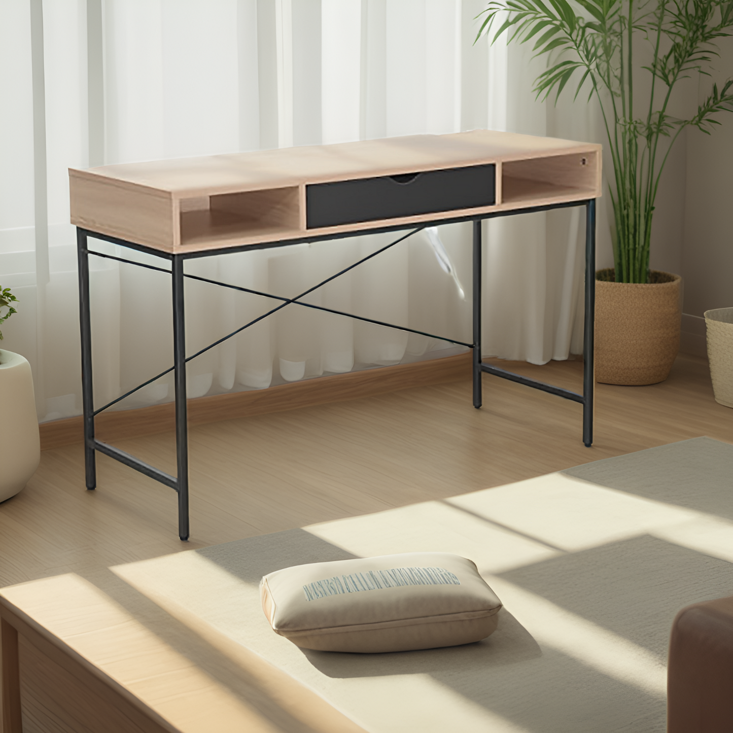 JJS 48' Writing Desk with Power Outlet