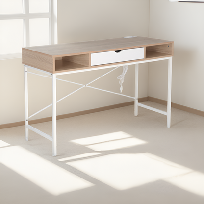 JJS 48' Writing Desk with Power Outlet